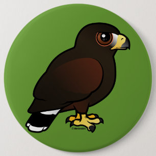 Harris Hawk Ronde Button 6,0 Cm