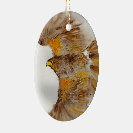 Harris Hawk, vogel van Prey Keramisch Ornament (Rechts)