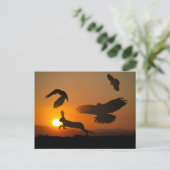 Harris Hawks Briefkaart (Staand voorkant)