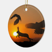 Harris Hawks Hunting Ornament (Links)