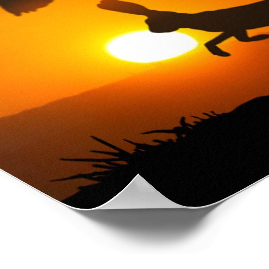 Harris Hawks Hunting Poster (Hoek)