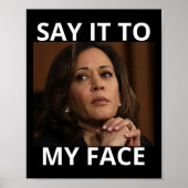 Harris heeft iets te zeggen poster (Voorkant)