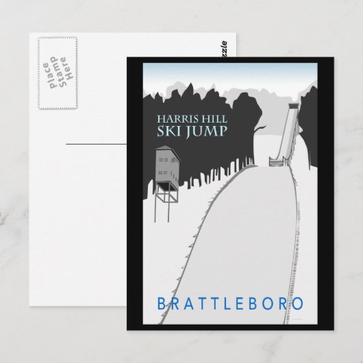 Harris Hill Ski Jump Briefkaart (Voorkant / Achterkant)