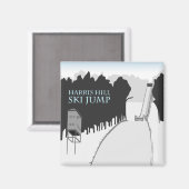 Harris Hill Ski Jump Magnet (Voorkant / Achterkant)