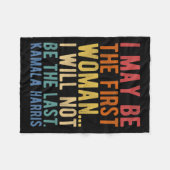 Harris, ik ben misschien de eerste vrouw fleece deken (Voorkant (Horizontaal))