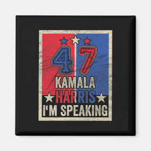 Harris Ik spreek Quote President Campaign 2024 Magneet