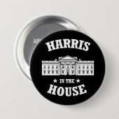 Harris in het huis ronde button 7,6 cm (Voorkant /achterkant)