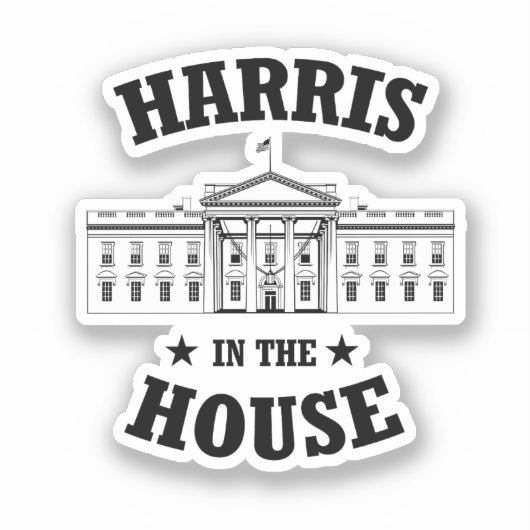 Harris in het huis sticker (Voorkant)