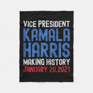 Harris Inauguratie 2021 Geschiedenis maken Fleece Deken
