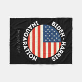 Harris Inauguratie 20 januari 2021 Retro Democr Fleece Deken (Voorkant (Horizontaal))