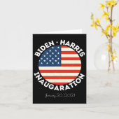 Harris Inauguratie 20 januari 2021 Retro Democr Kaart (Gele Bloem)