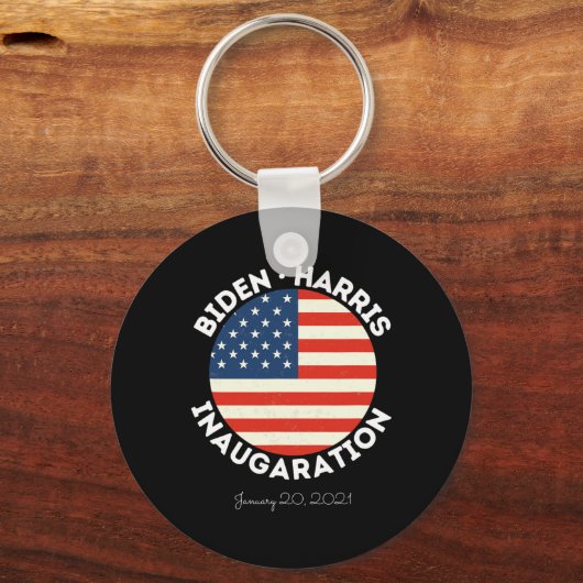 Harris Inauguratie 20 januari 2021 Retro Democr Sleutelhanger (Voorkant)