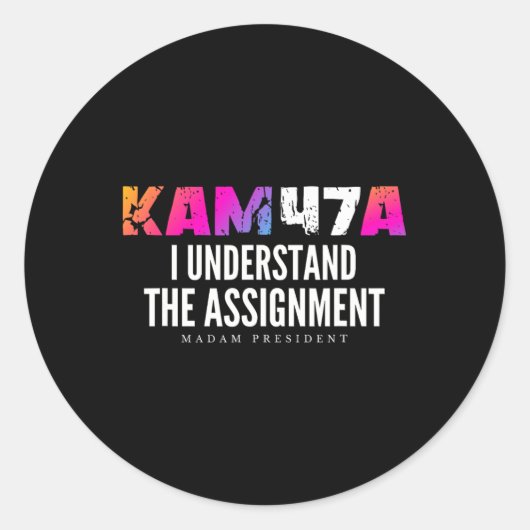 Harris Kam47a Ik begrijp de Ignment Meme Ronde Sticker (Voorkant)