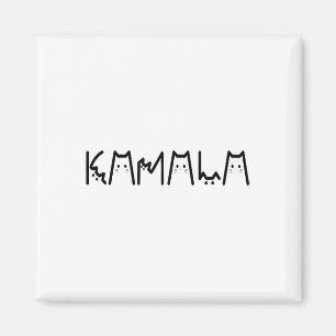 Harris Kat Lettering Positief Grappig 2024 Verkiez Magneet