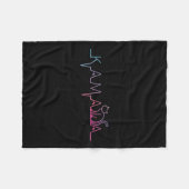 Harris Kat Lettering Positief Grappig Kat Liefhebb Fleece Deken (Voorkant (Horizontaal))