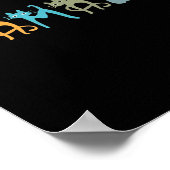 Harris kat lettering positief grappig poster (Hoek)