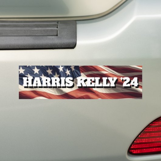 Harris Kelly 2024 Kamala Harris Democraat Bumpersticker (Op auto)