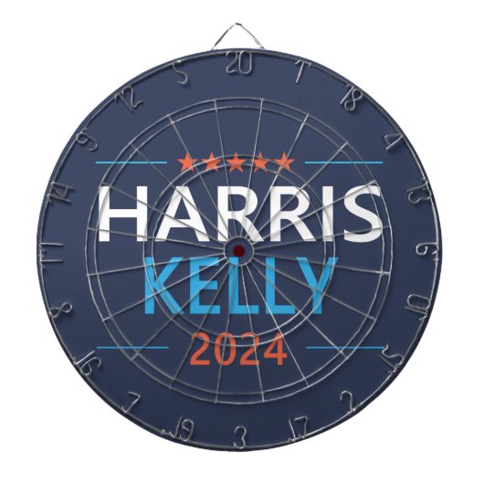 Harris Kelly 2024 Kamala Harris Democraat Dartbord (Voorkant)