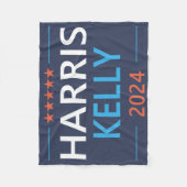 Harris Kelly 2024 Kamala Harris Democraat Fleece Deken (Voorkant)
