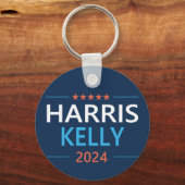 Harris Kelly 2024 Kamala Harris Democraat Sleutelhanger (Achterkant)