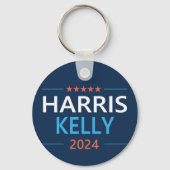 Harris Kelly 2024 Kamala Harris Democraat Sleutelhanger (Achterkant)