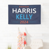Harris Kelly 2024 Kamala Harris Democraat Spandoek (Insitu)