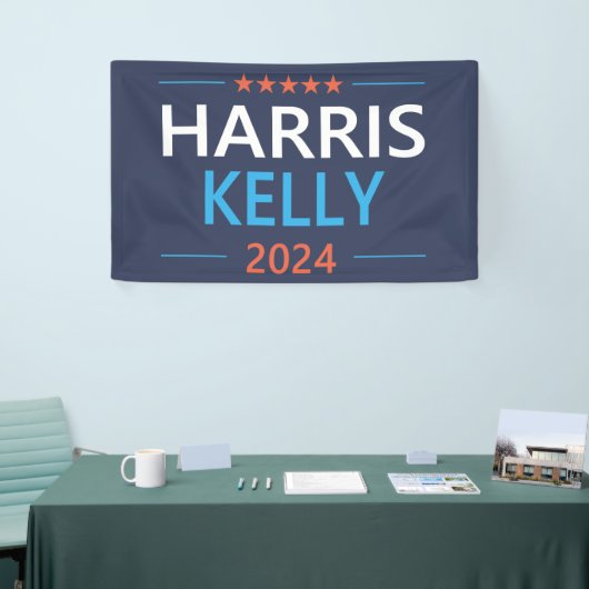 Harris Kelly 2024 Kamala Harris Democraat Spandoek (Beurs)