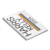 Harris Kelly 2024 LGBTQ Rainbow Pride Flag Notitieboek (Rechterzijde)