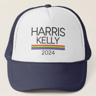 Harris Kelly 2024 LGBTQ Regenboog Pride Vlag Trucker Pet