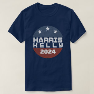 Harris Kelly 2024  Red Blue Campaign T-shirt