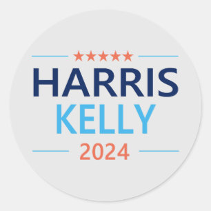 Harris Kelly 2024 Ronde Sticker