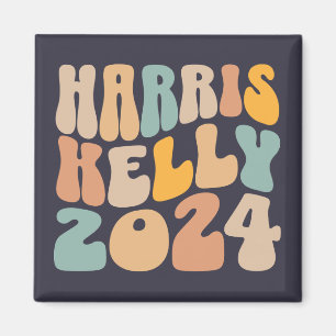 Harris Kelly 2024 Trendy Wavy Boho Magneet