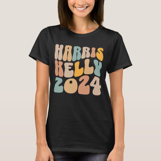 Harris Kelly 2024 Trendy Wavy Boho T-shirt (Voorkant)