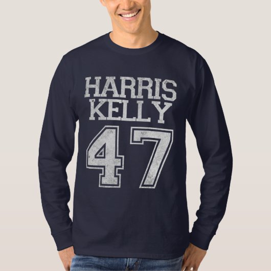 Harris Kelly 47e president 2024 Verkiezing Retro T-shirt (Voorkant)