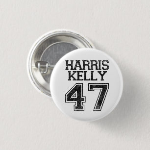 Harris Kelly 47e president 2024 verkiezing vintage Ronde Button 3,2 Cm