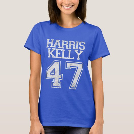 Harris Kelly 47e President 2024 Vintage T-shirt (Voorkant)