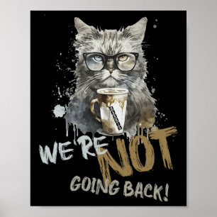 Harris kinderloze kattenvrouw we gaan niet terug poster