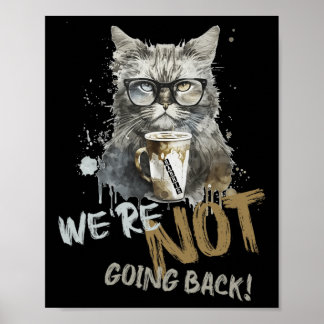 Harris kinderloze kattenvrouw we gaan niet terug poster