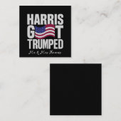 Harris kreeg de ultieme politieke humor vierkante visitekaartje (Voorkant / Achterkant)