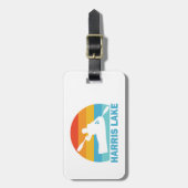 Harris Lake North Carolina Kayak Bagagelabel (Voorkant verticaal)