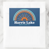 Harris Lake North Carolina Rainbow Rechthoekige Sticker (Tas)