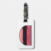 Harris Lake North Carolina Red Sunrise Bagagelabel (Achterkant verticaal)