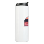 Harris Lake North Carolina Red Sunrise Thermosbeker (Gedraaid links)