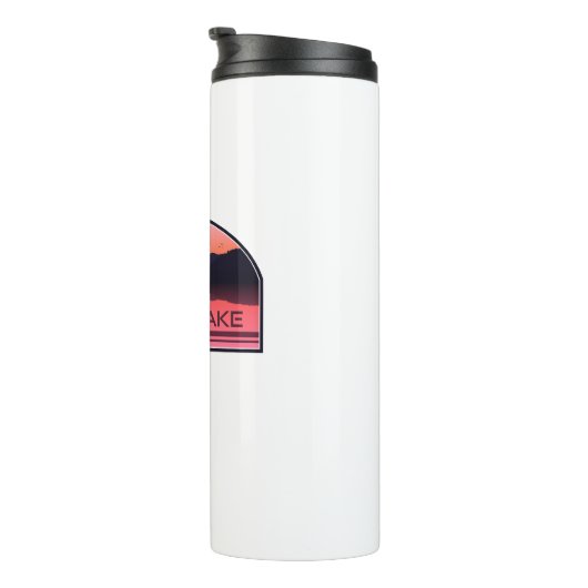 Harris Lake North Carolina Red Sunrise Thermosbeker (Geroteerd rechts)