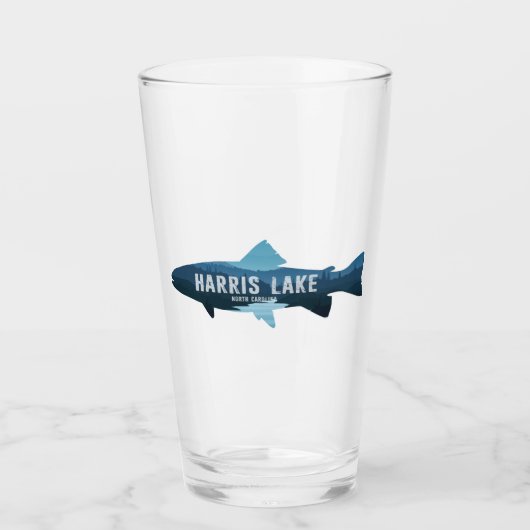 Harris Lake North Carolina Vis Glas (Voorkant)