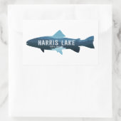 Harris Lake North Carolina Vis Rechthoekige Sticker (Tas)