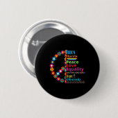 Harris Love Peace Diversity Equality Hope Shirt Ronde Button 5,7 Cm (Voorkant /achterkant)