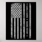 Harris maakt geschiedenis Grunge verontruste Ameri Poster (Voorkant)