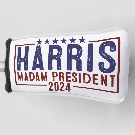 Harris Madam President 2024 Golfheadcover (Voorkant)
