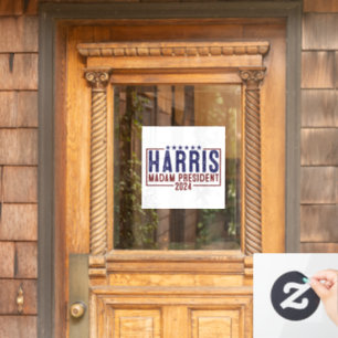 Harris Madam President 2024 Raamsticker